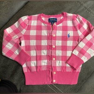 COPY - Polo by Ralph Lauren Pink and White Gingham Sweater